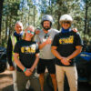 Group of Quad riders in the Corona Forest in Tenerife
