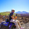 Guy on a Quad with Mount Teide behind him