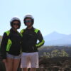 Couple posing in front of Teide