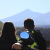 Couple looking at Teide Tenerife in front of a Quad