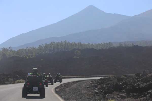 Teide towering over a group of Quads