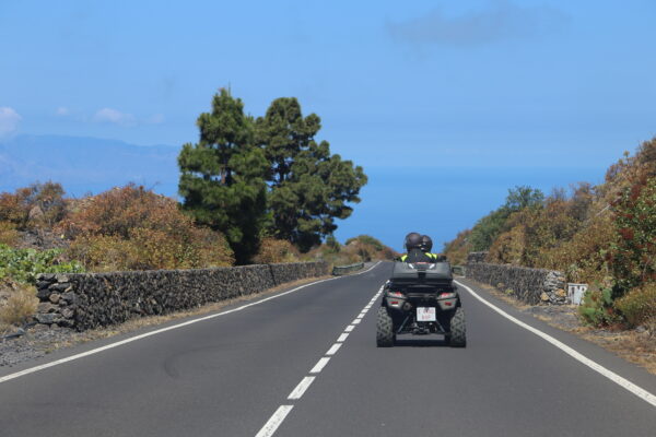 Quad on the road to Teide Tenerife