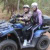 2 people on a quad in the Teide Forest