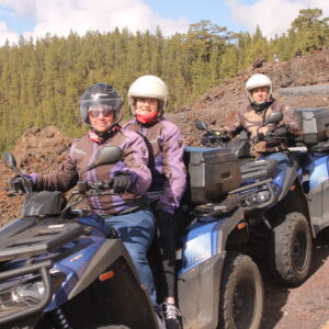 two quads with people on Teide