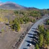 Road on Teide from above