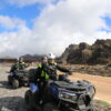 Happy people on quads on Mount Teide, Tenerife