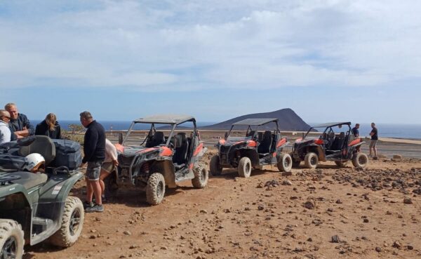 buggys on dirt on Teide