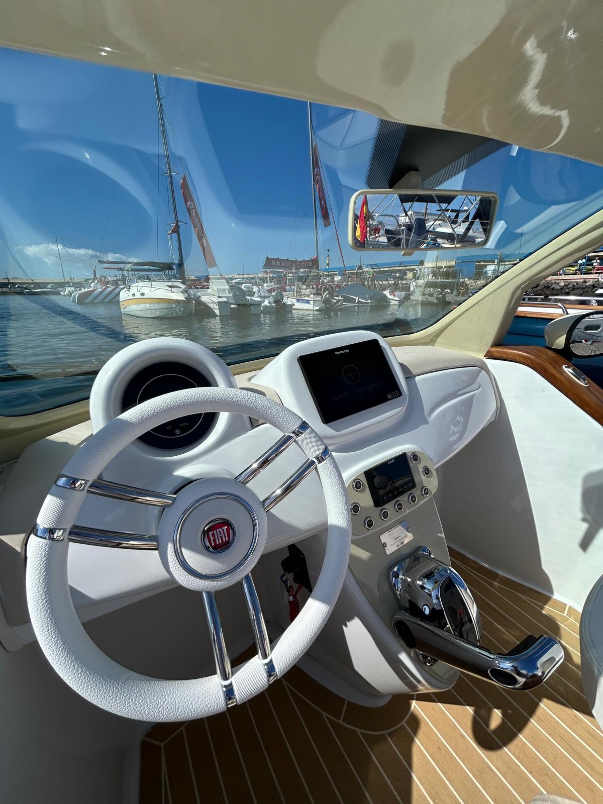 Inside of a Fiat 500 Boat in Adeje in Tenerife