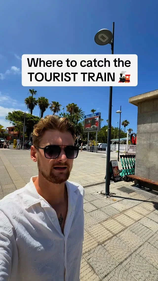 Where & how to catch the Tourist Train in Las Americas/Costa Adeje. There is plenty of other stops too 😎