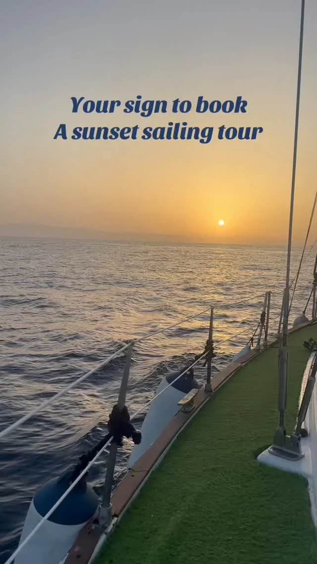 Your sign to book a sunset sailing tour  #tenerife #tenerife🌴 #tenerifefirstexcursions